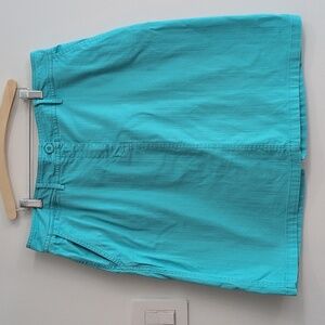 Penman's Vintage Light Turquoise Cotton Strechy Mini Skirt Size 14 Waist 18"